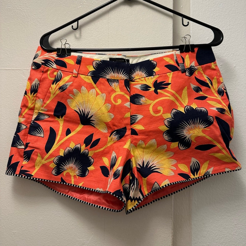 J. Crew Patterned Structured Shorts